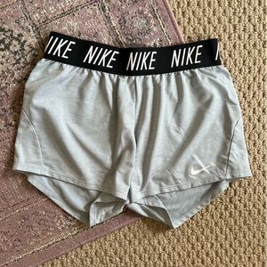 Nike Light Gray Womens Shorts Dri Fit XS